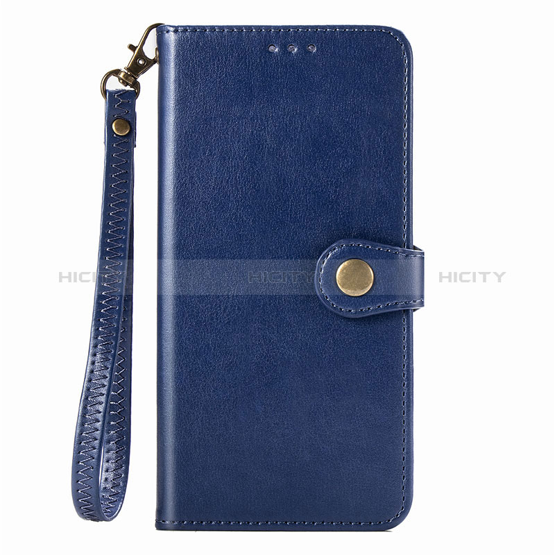 Handytasche Stand Schutzhülle Flip Leder Hülle S06D für Samsung Galaxy A91 Blau