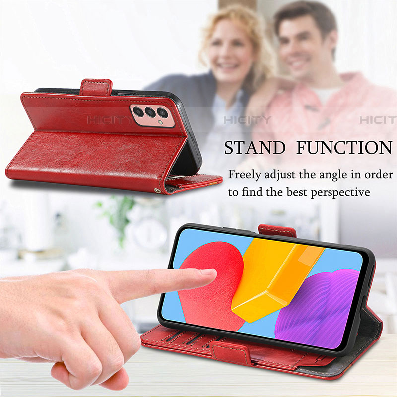 Handytasche Stand Schutzhülle Flip Leder Hülle S06D für Samsung Galaxy M13 4G