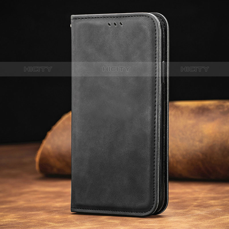 Handytasche Stand Schutzhülle Flip Leder Hülle S06D für Samsung Galaxy M62 4G Schwarz