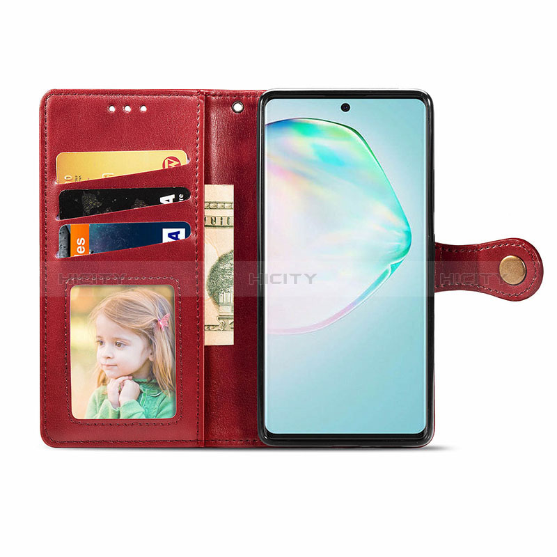 Handytasche Stand Schutzhülle Flip Leder Hülle S06D für Samsung Galaxy M80S groß