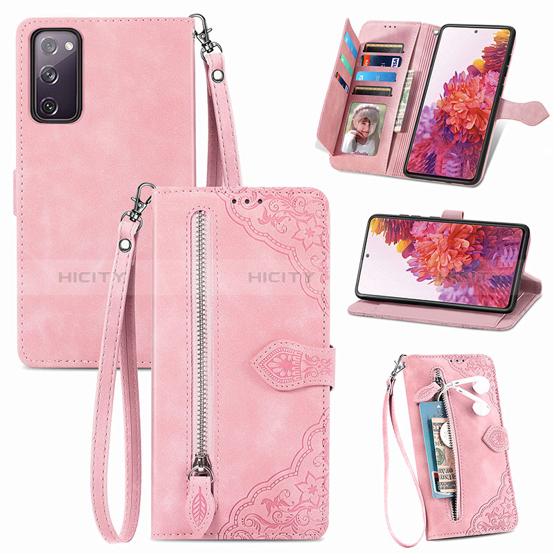 Handytasche Stand Schutzhülle Flip Leder Hülle S06D für Samsung Galaxy S20 FE 5G groß