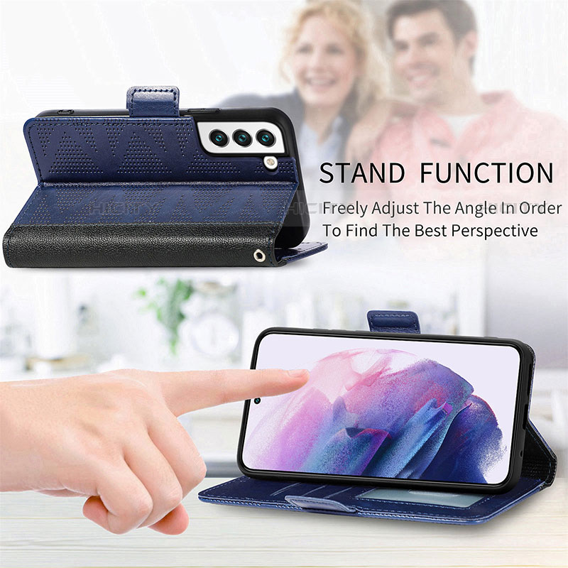 Handytasche Stand Schutzhülle Flip Leder Hülle S06D für Samsung Galaxy S21 5G