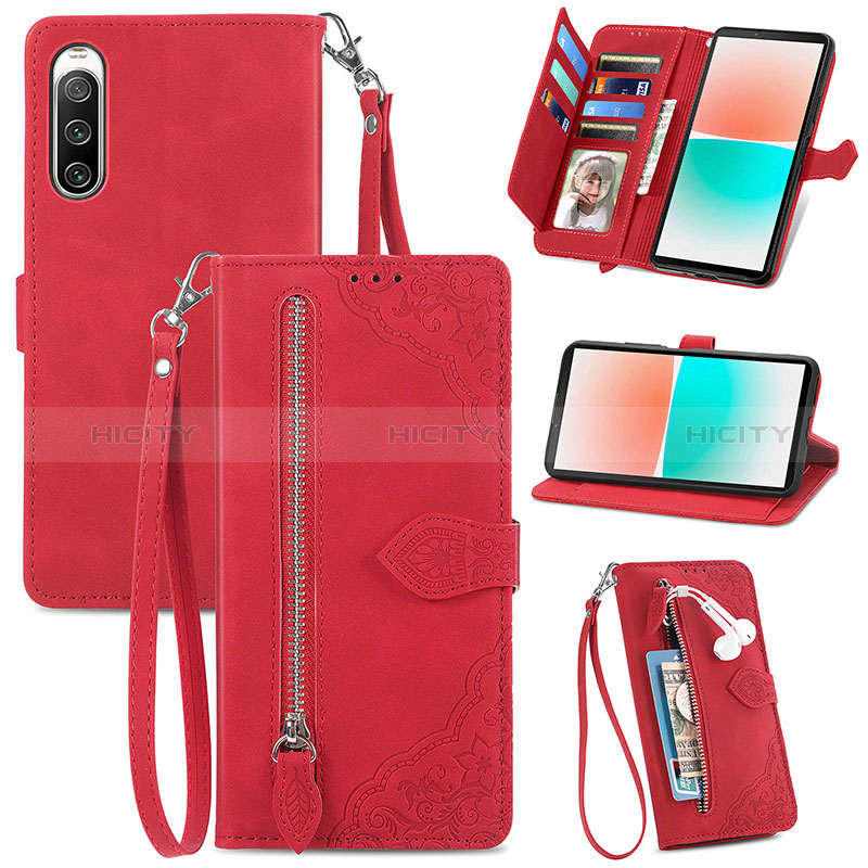 Handytasche Stand Schutzhülle Flip Leder Hülle S06D für Sony Xperia 10 IV