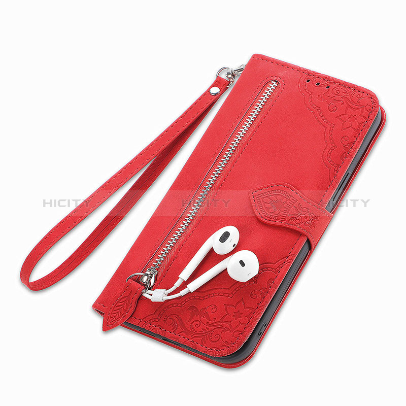 Handytasche Stand Schutzhülle Flip Leder Hülle S06D für Sony Xperia 5 IV groß