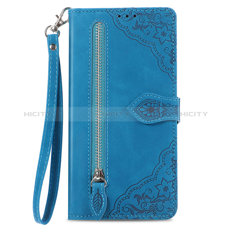 Handytasche Stand Schutzhülle Flip Leder Hülle S06D für Vivo iQOO 9T 5G Blau