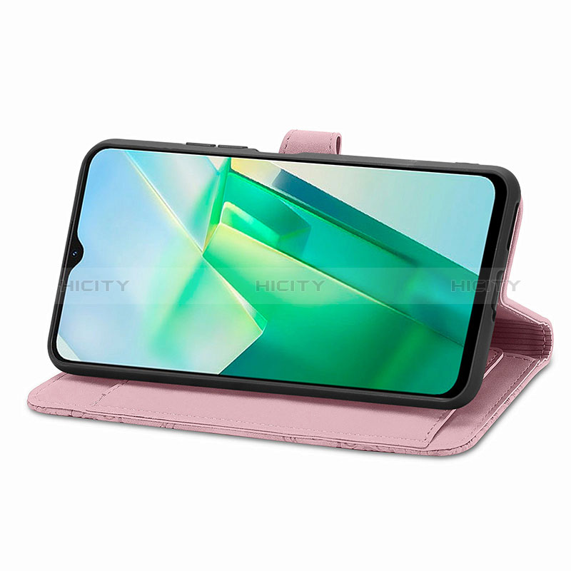 Handytasche Stand Schutzhülle Flip Leder Hülle S06D für Vivo T2x 5G