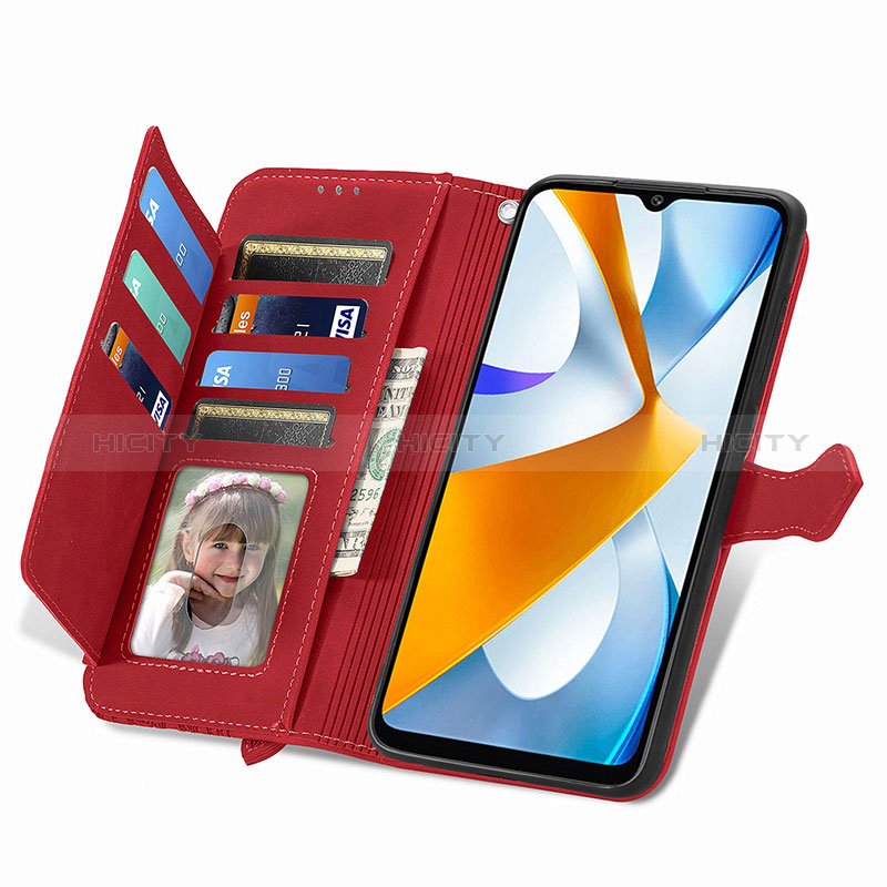 Handytasche Stand Schutzhülle Flip Leder Hülle S06D für Xiaomi Poco C40