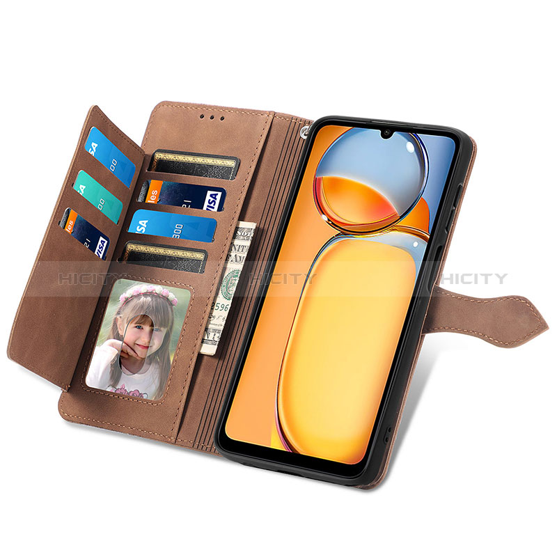 Handytasche Stand Schutzhülle Flip Leder Hülle S06D für Xiaomi Poco C65