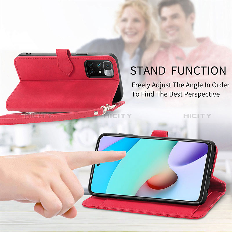 Handytasche Stand Schutzhülle Flip Leder Hülle S06D für Xiaomi Poco M4 Pro 5G groß