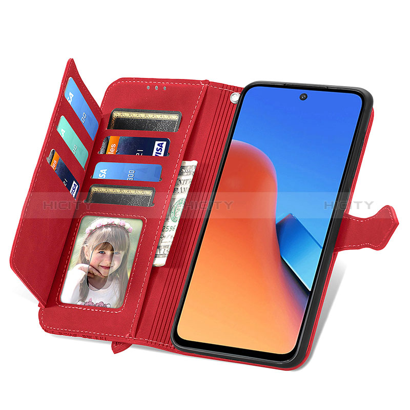 Handytasche Stand Schutzhülle Flip Leder Hülle S06D für Xiaomi Redmi 12 4G groß