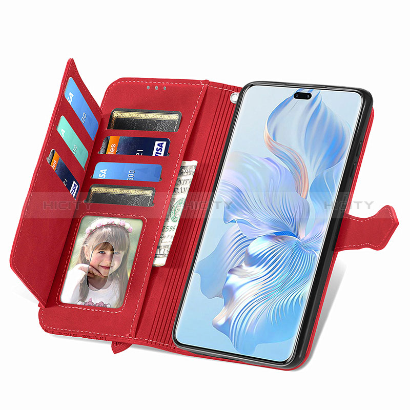 Handytasche Stand Schutzhülle Flip Leder Hülle S07D für Huawei Honor 80 Pro 5G