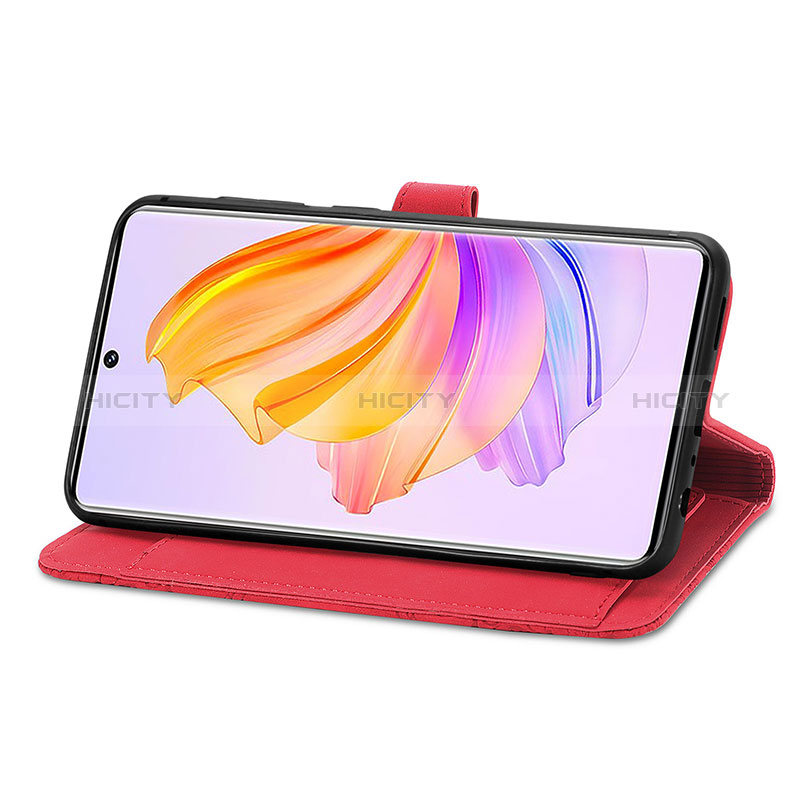 Handytasche Stand Schutzhülle Flip Leder Hülle S07D für Huawei Honor 80 SE 5G groß