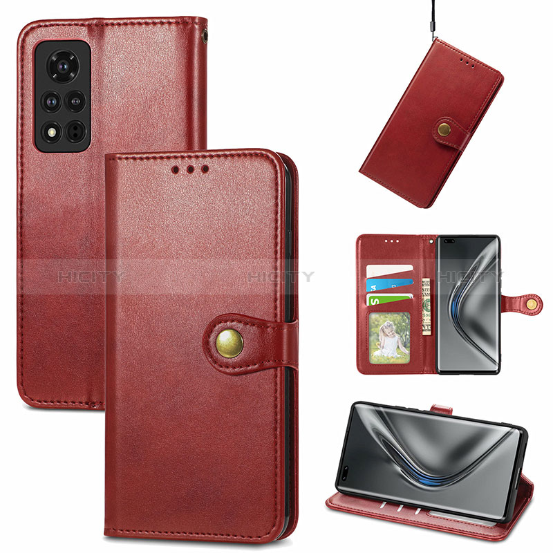 Handytasche Stand Schutzhülle Flip Leder Hülle S07D für Huawei Honor V40 5G groß