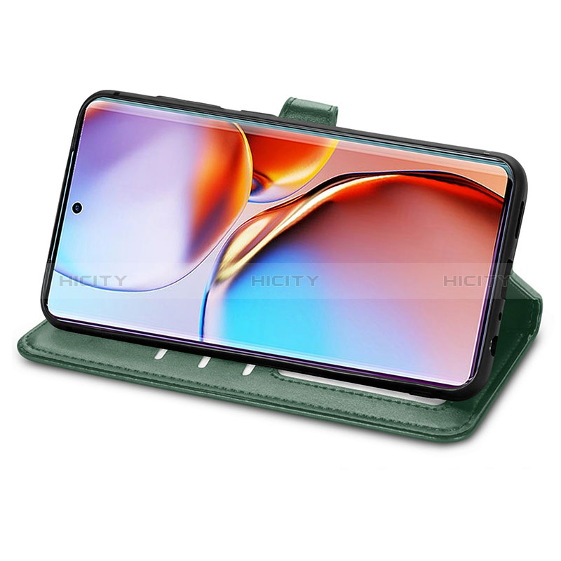 Handytasche Stand Schutzhülle Flip Leder Hülle S07D für Motorola Moto Edge Plus (2023) 5G