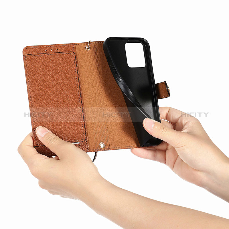 Handytasche Stand Schutzhülle Flip Leder Hülle S07D für Realme C30s groß