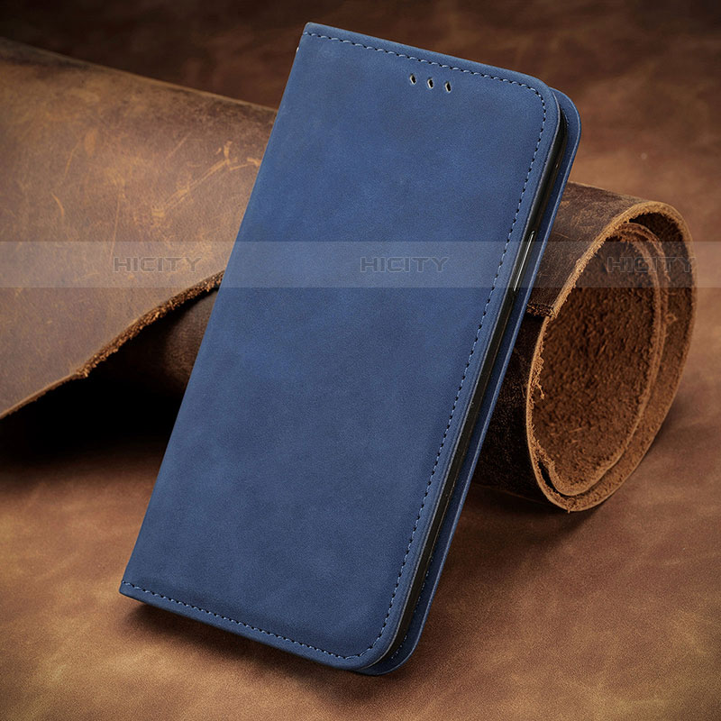 Handytasche Stand Schutzhülle Flip Leder Hülle S07D für Samsung Galaxy S21 Plus 5G Blau