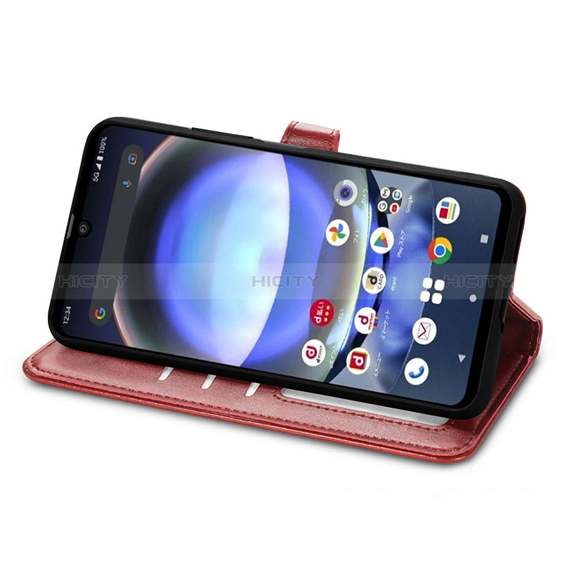 Handytasche Stand Schutzhülle Flip Leder Hülle S07D für Sharp Aquos R8