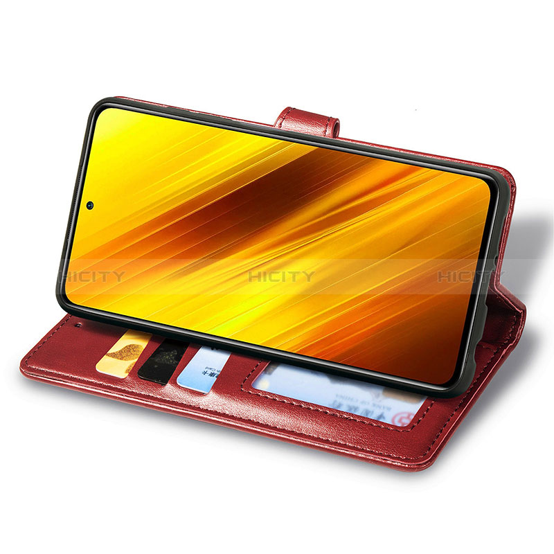 Handytasche Stand Schutzhülle Flip Leder Hülle S07D für Xiaomi Poco X3 NFC