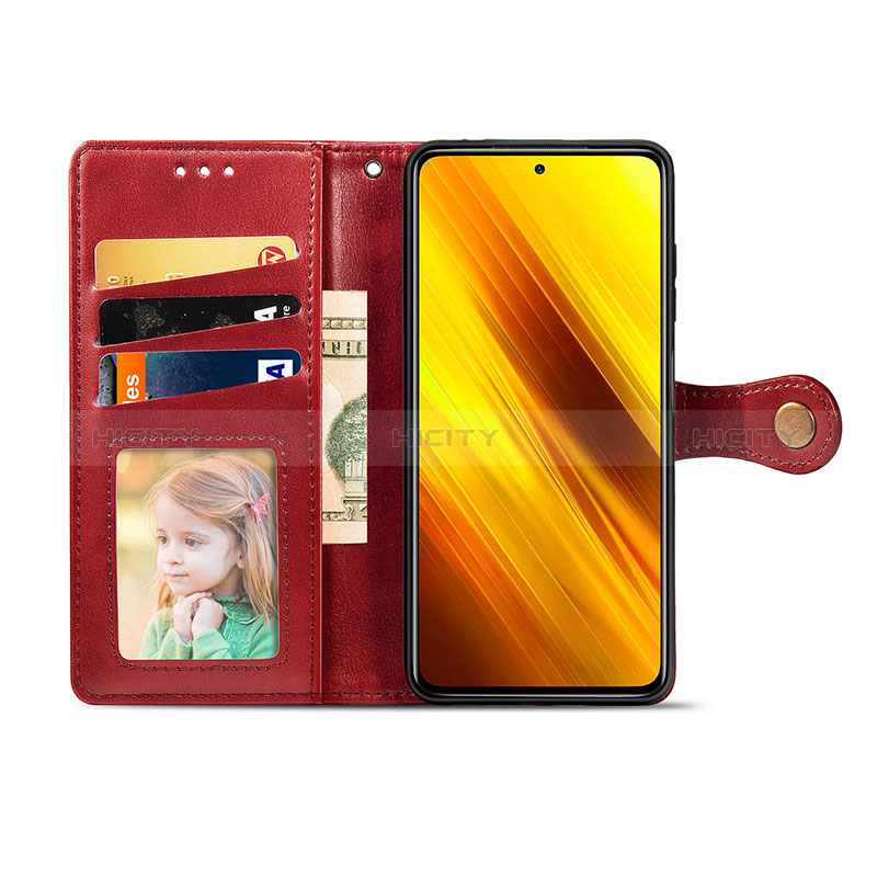 Handytasche Stand Schutzhülle Flip Leder Hülle S07D für Xiaomi Poco X3 NFC