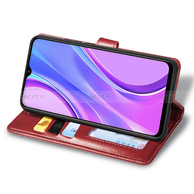 Handytasche Stand Schutzhülle Flip Leder Hülle S07D für Xiaomi Redmi 9 groß