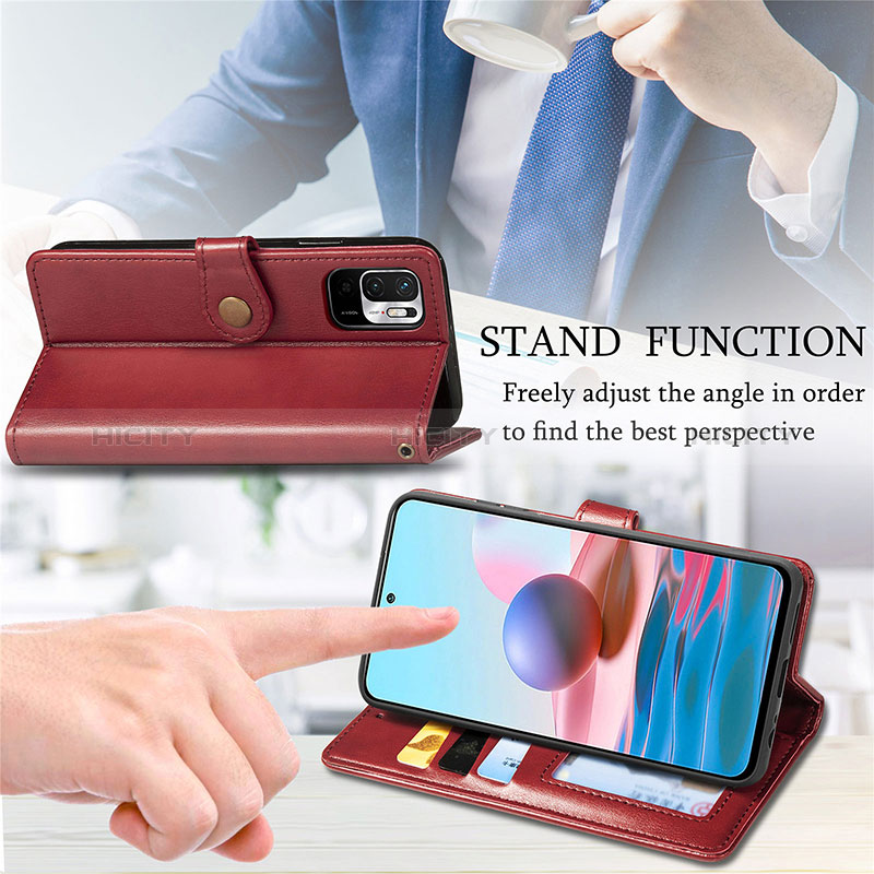 Handytasche Stand Schutzhülle Flip Leder Hülle S07D für Xiaomi Redmi Note 10 5G