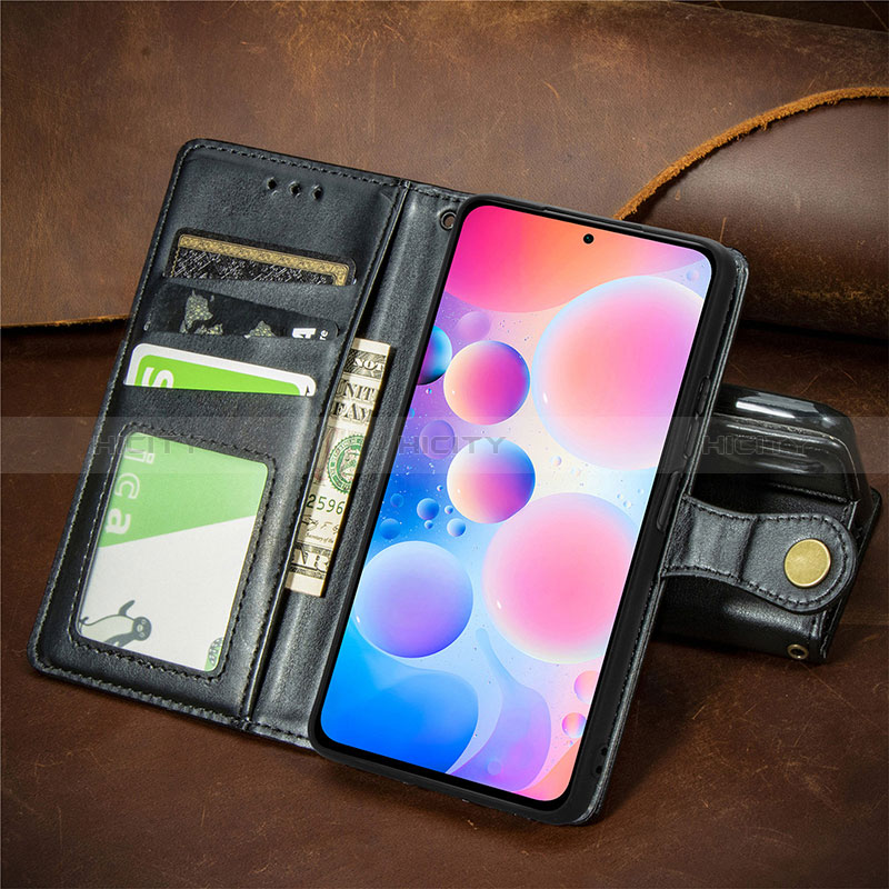 Handytasche Stand Schutzhülle Flip Leder Hülle S07D für Xiaomi Redmi Note 10 Pro 4G