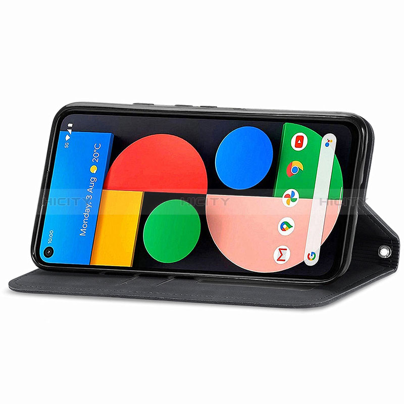 Handytasche Stand Schutzhülle Flip Leder Hülle S08D für Google Pixel 5a 5G