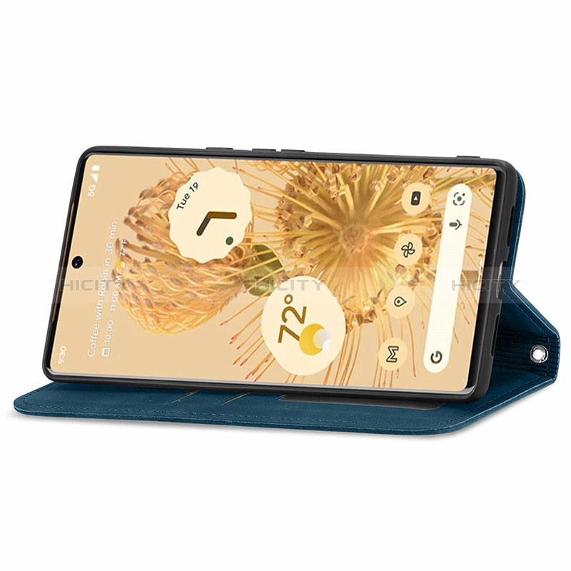 Handytasche Stand Schutzhülle Flip Leder Hülle S08D für Google Pixel 6 Pro 5G groß