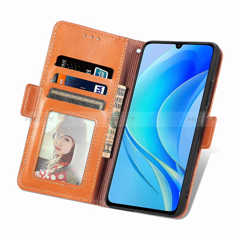 Handytasche Stand Schutzhülle Flip Leder Hülle S08D für Huawei Enjoy 50 groß