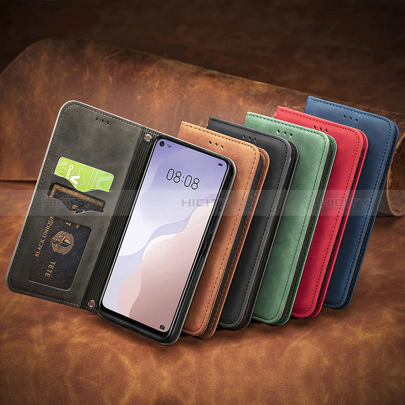 Handytasche Stand Schutzhülle Flip Leder Hülle S08D für Huawei Nova 7 SE 5G groß