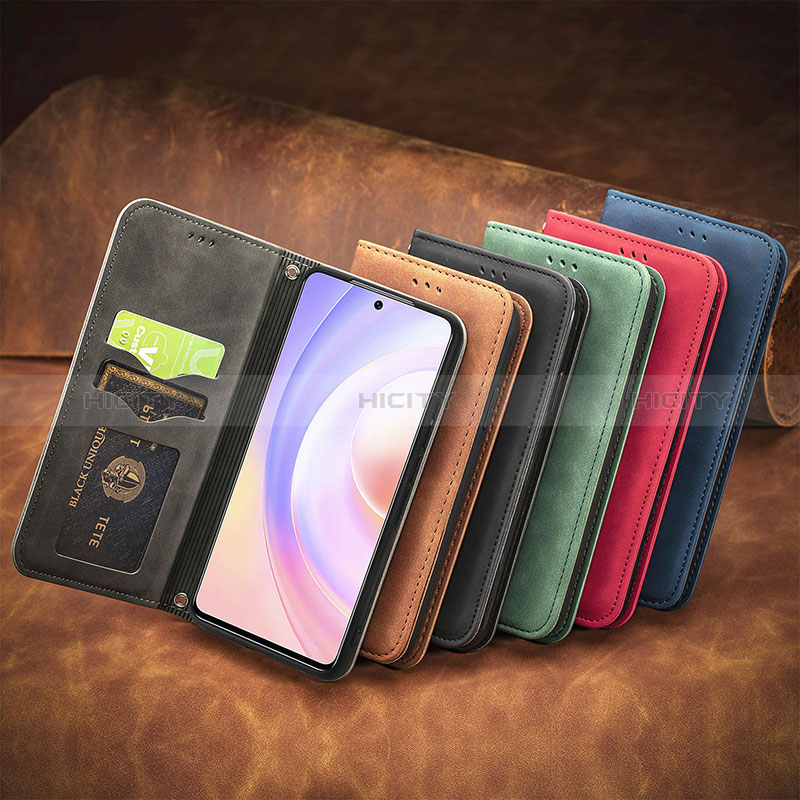 Handytasche Stand Schutzhülle Flip Leder Hülle S08D für Huawei Nova 9 SE groß