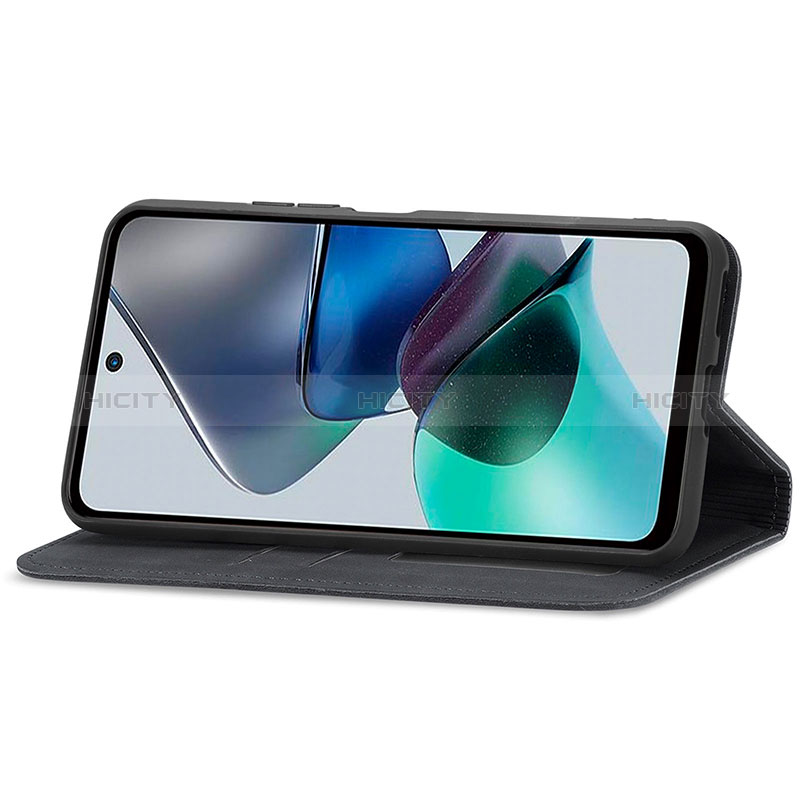 Handytasche Stand Schutzhülle Flip Leder Hülle S08D für Motorola Moto G13 groß