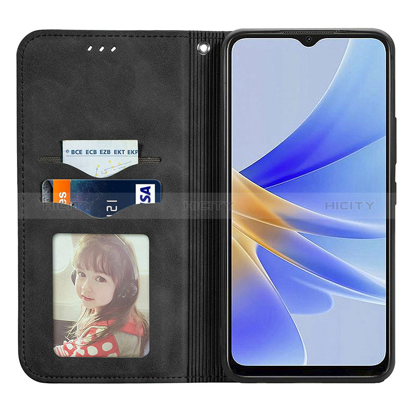 Handytasche Stand Schutzhülle Flip Leder Hülle S08D für Oppo A17