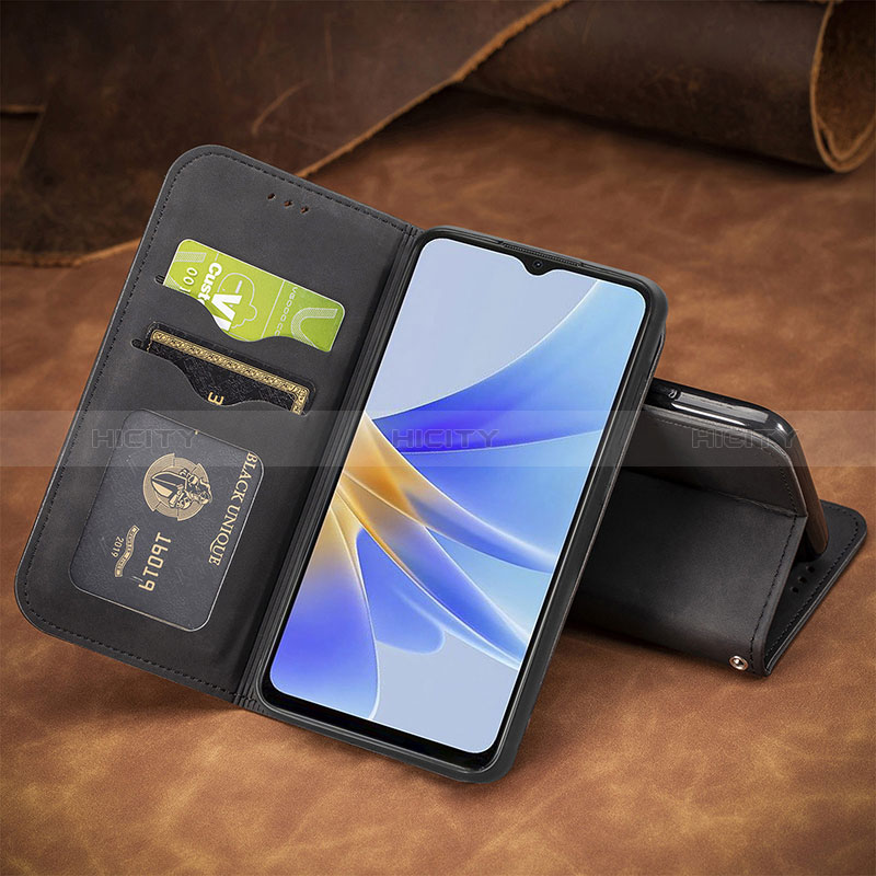 Handytasche Stand Schutzhülle Flip Leder Hülle S08D für Oppo A17K