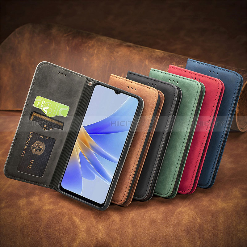 Handytasche Stand Schutzhülle Flip Leder Hülle S08D für Oppo A17K