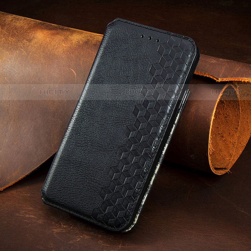 Handytasche Stand Schutzhülle Flip Leder Hülle S08D für Samsung Galaxy S21 Plus 5G Schwarz