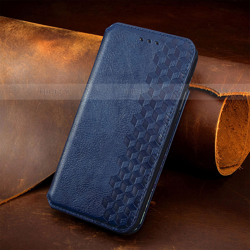 Handytasche Stand Schutzhülle Flip Leder Hülle S08D für Samsung Galaxy S23 Plus 5G Blau