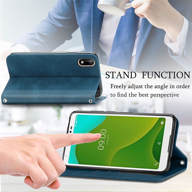 Handytasche Stand Schutzhülle Flip Leder Hülle S08D für Wiko Jerry 4