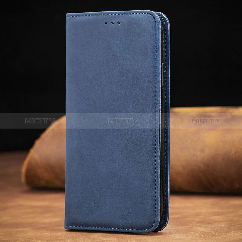 Handytasche Stand Schutzhülle Flip Leder Hülle S08D für Xiaomi POCO C31 Blau