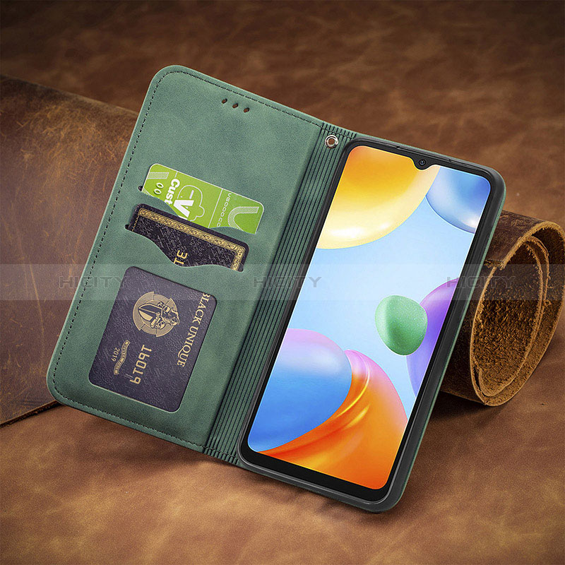 Handytasche Stand Schutzhülle Flip Leder Hülle S08D für Xiaomi Redmi 10 India