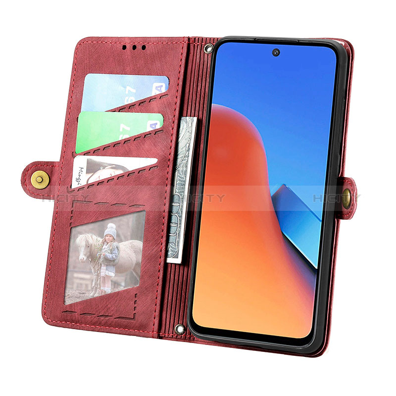 Handytasche Stand Schutzhülle Flip Leder Hülle S08D für Xiaomi Redmi 12 4G groß