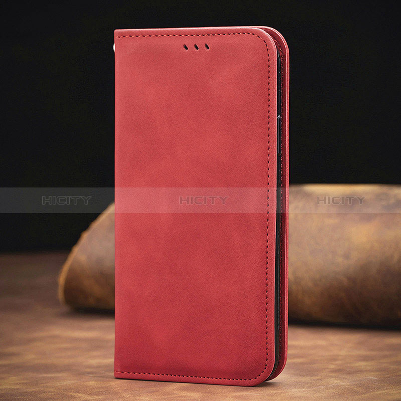 Handytasche Stand Schutzhülle Flip Leder Hülle S08D für Xiaomi Redmi 9 Power Rot