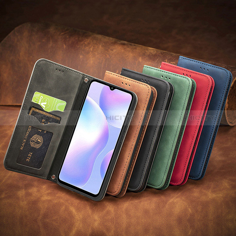 Handytasche Stand Schutzhülle Flip Leder Hülle S08D für Xiaomi Redmi 9AT groß