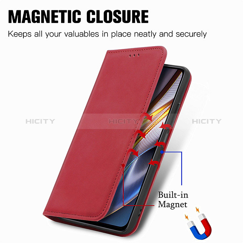 Handytasche Stand Schutzhülle Flip Leder Hülle S08D für Xiaomi Redmi K50i 5G groß