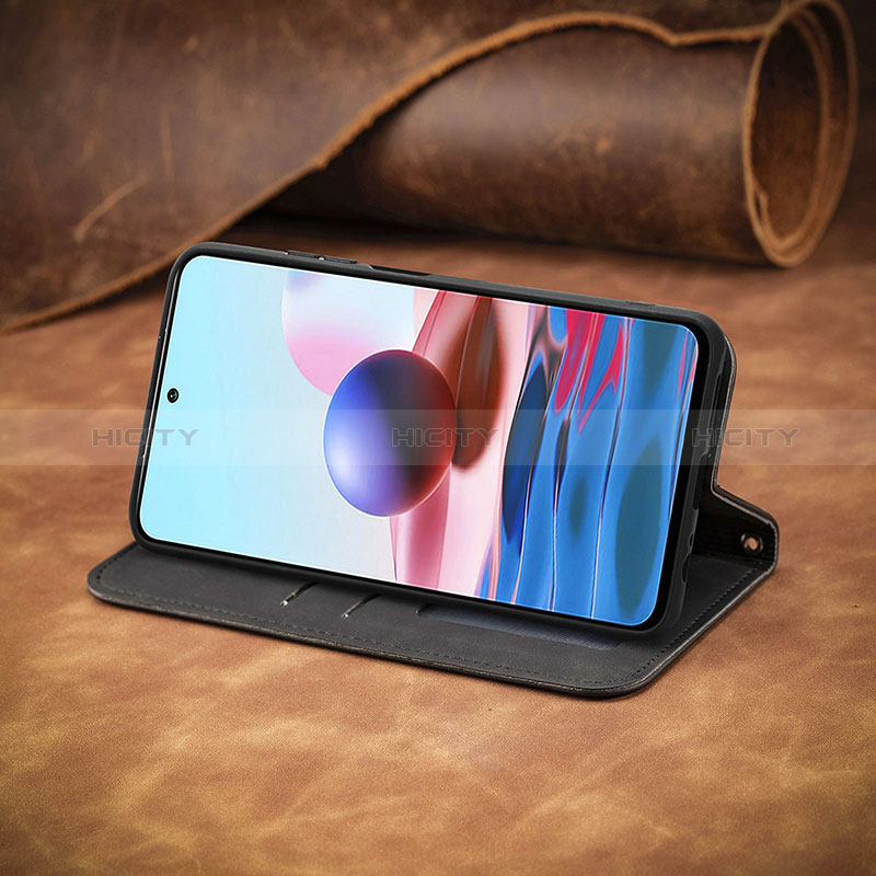 Handytasche Stand Schutzhülle Flip Leder Hülle S08D für Xiaomi Redmi Note 10 4G groß