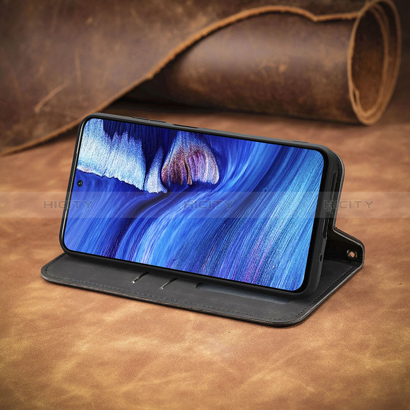 Handytasche Stand Schutzhülle Flip Leder Hülle S08D für Xiaomi Redmi Note 10 5G groß