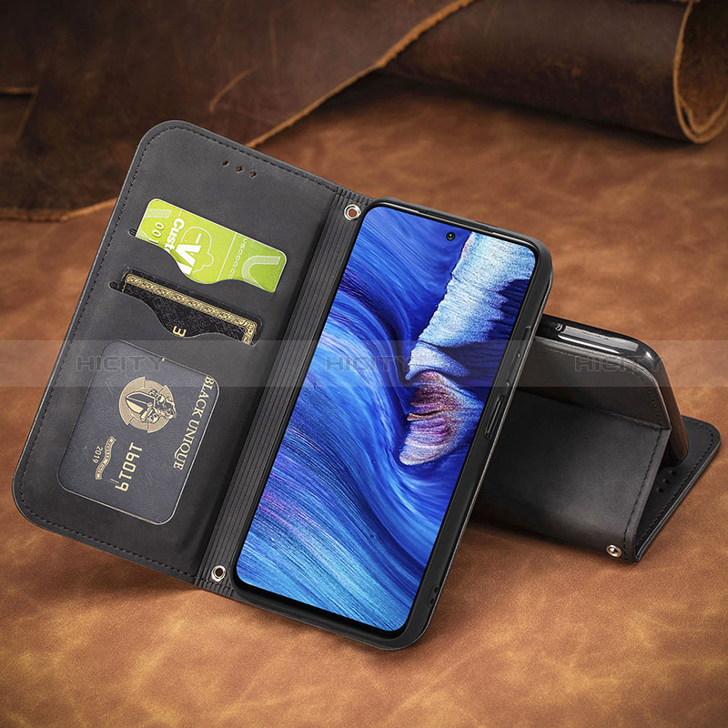 Handytasche Stand Schutzhülle Flip Leder Hülle S08D für Xiaomi Redmi Note 10 5G groß