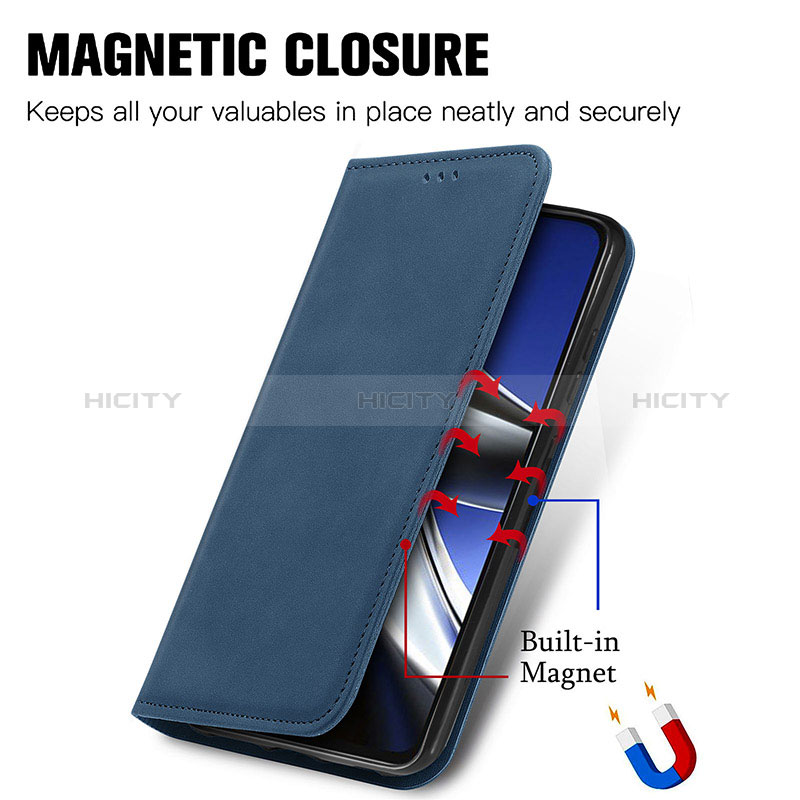 Handytasche Stand Schutzhülle Flip Leder Hülle S08D für Xiaomi Redmi Note 11E Pro 5G groß