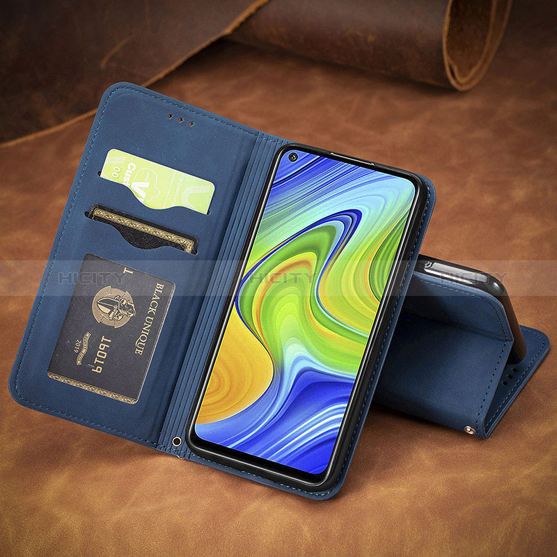 Handytasche Stand Schutzhülle Flip Leder Hülle S08D für Xiaomi Redmi Note 9 groß