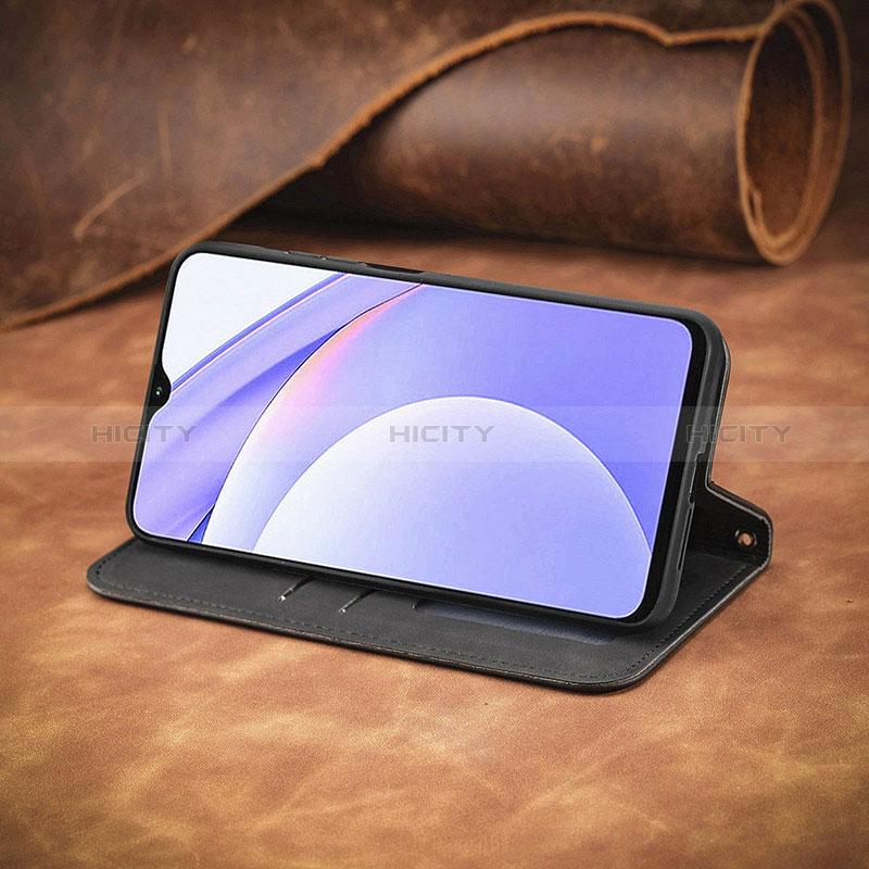 Handytasche Stand Schutzhülle Flip Leder Hülle S08D für Xiaomi Redmi Note 9 4G groß